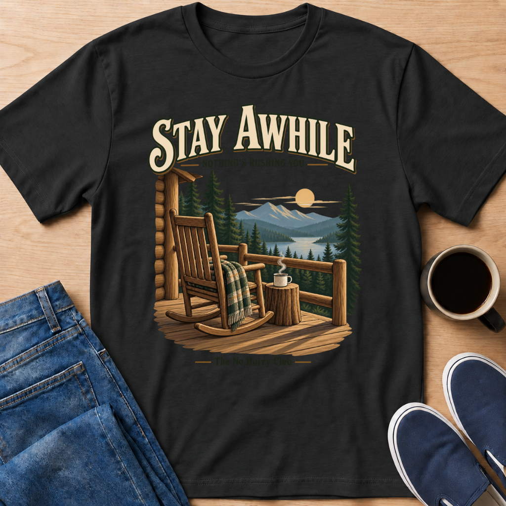 Stay Awhile Cabin T-Shirt