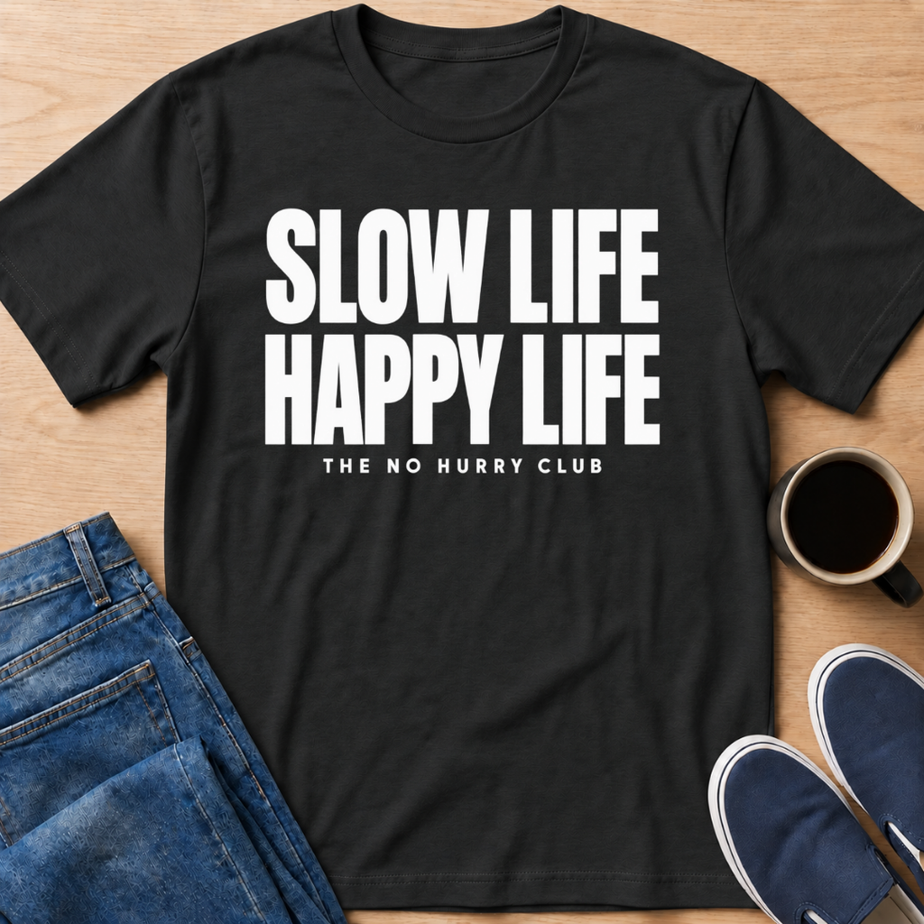 Happy Life White T-Shirt