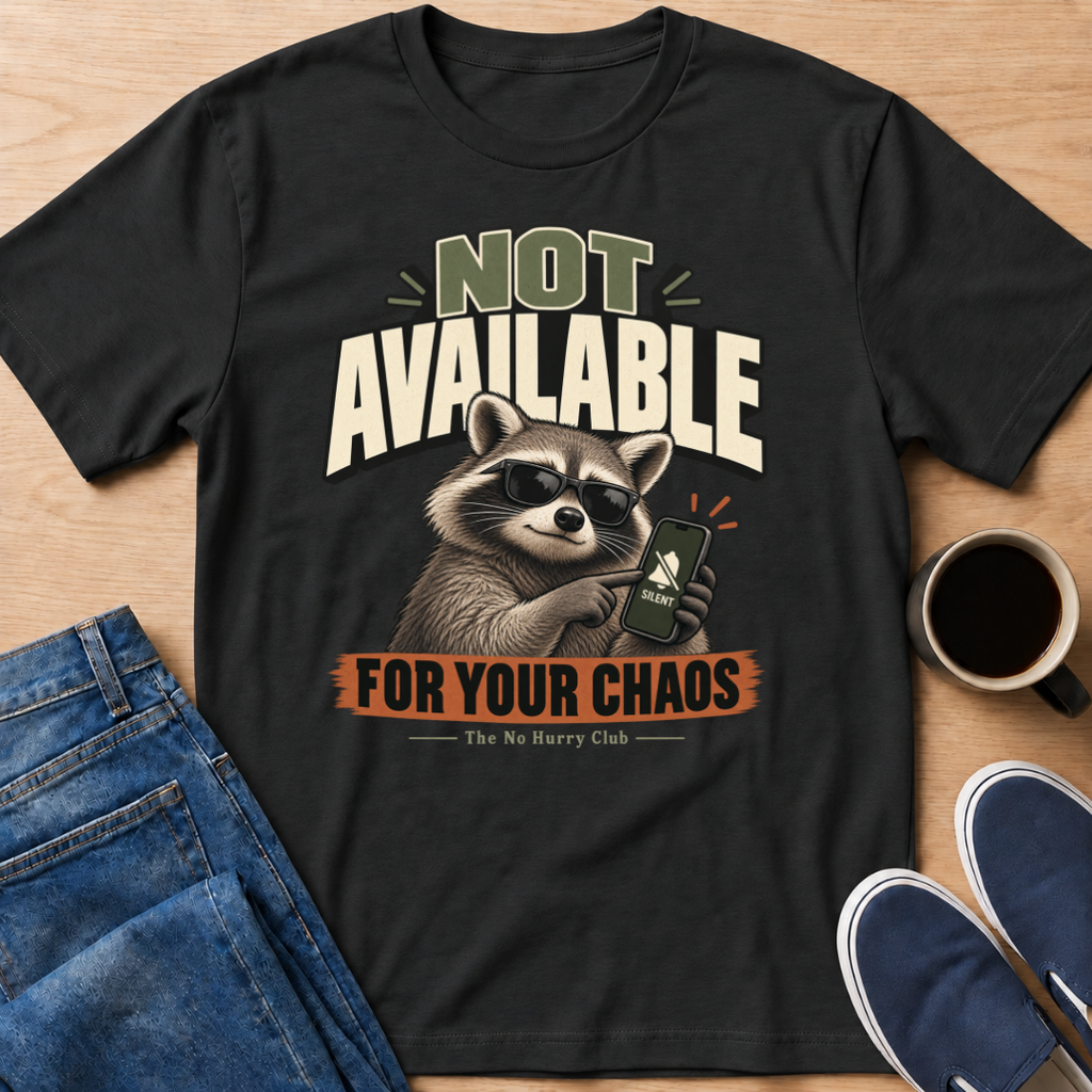 Not Available Raccoon T-Shirt