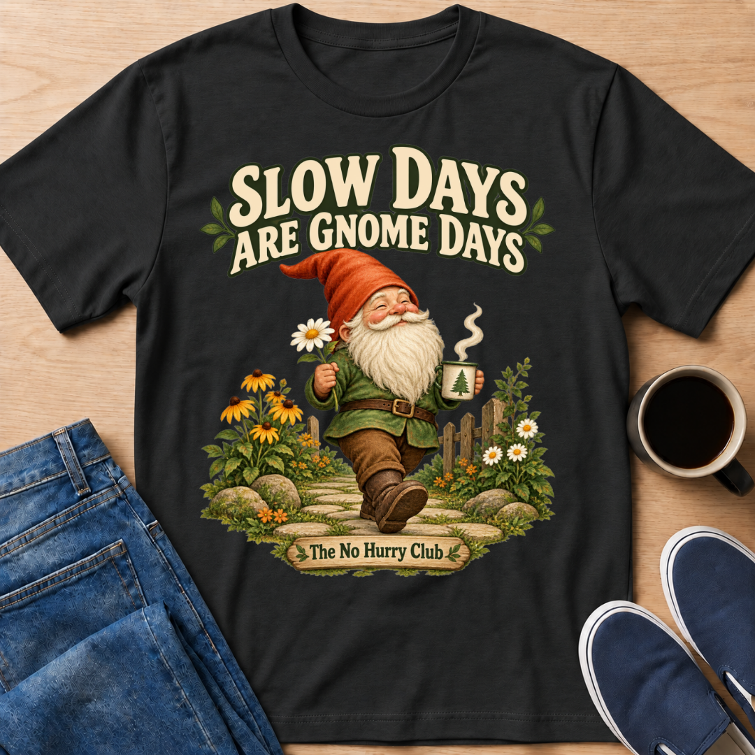 Slow Days Gnome T-Shirt