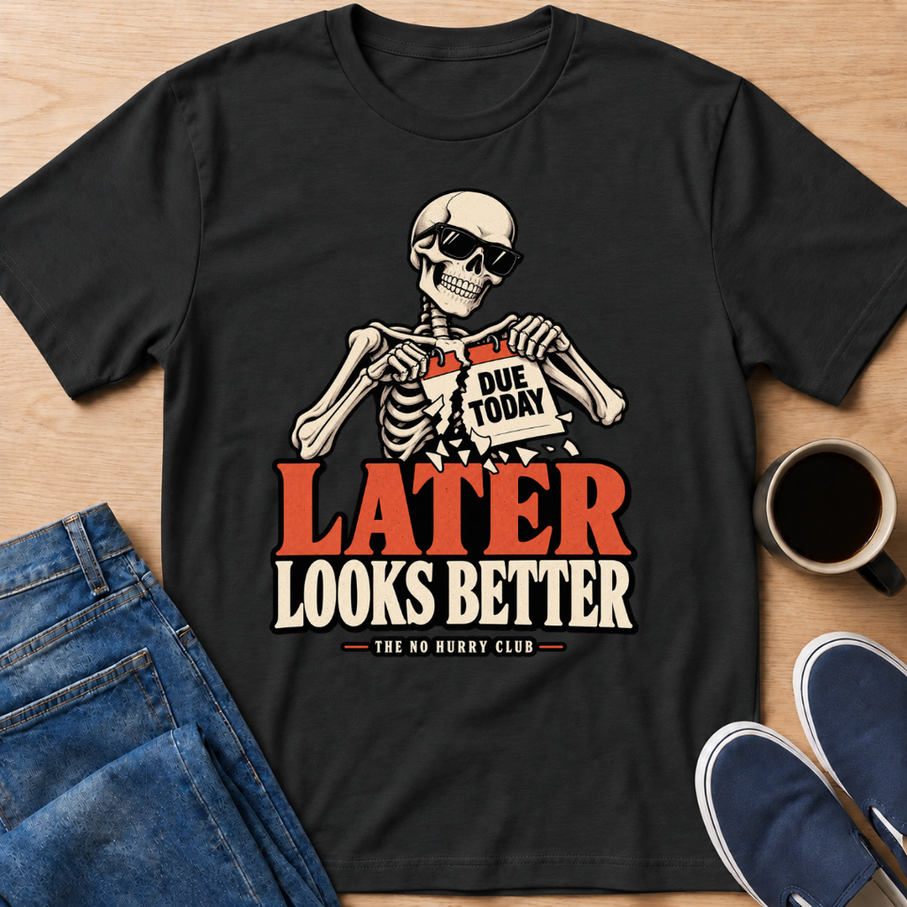 Later Works Better T-Shirt