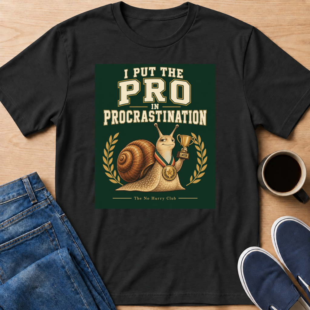 Procrastination Snail T-Shirt