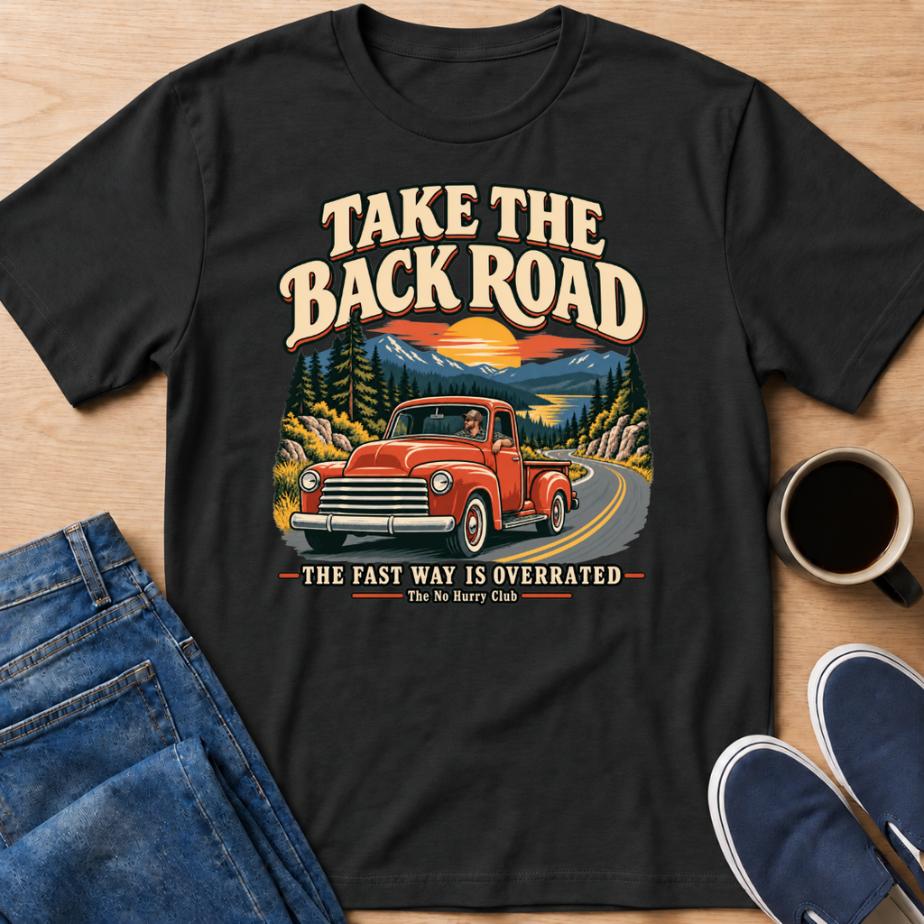 Back Road Red Truck T-Shirt