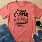 Happy Camper - Black T-Shirt
