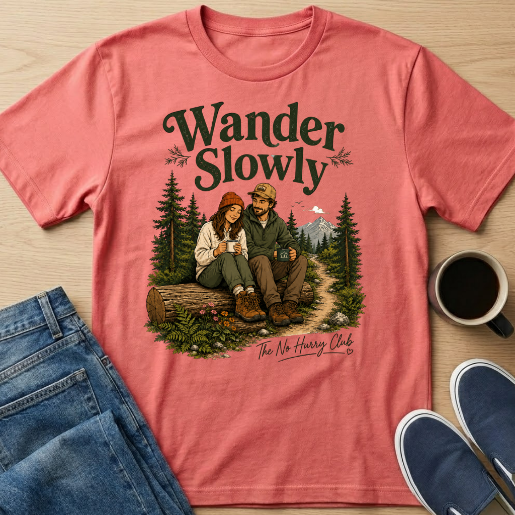 Wander Slowly Couple T-Shirt