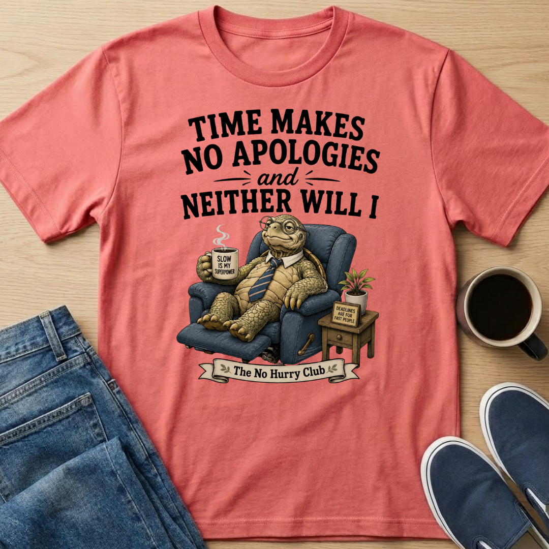 Time Makes No Apologies Turtle T-Shirt
