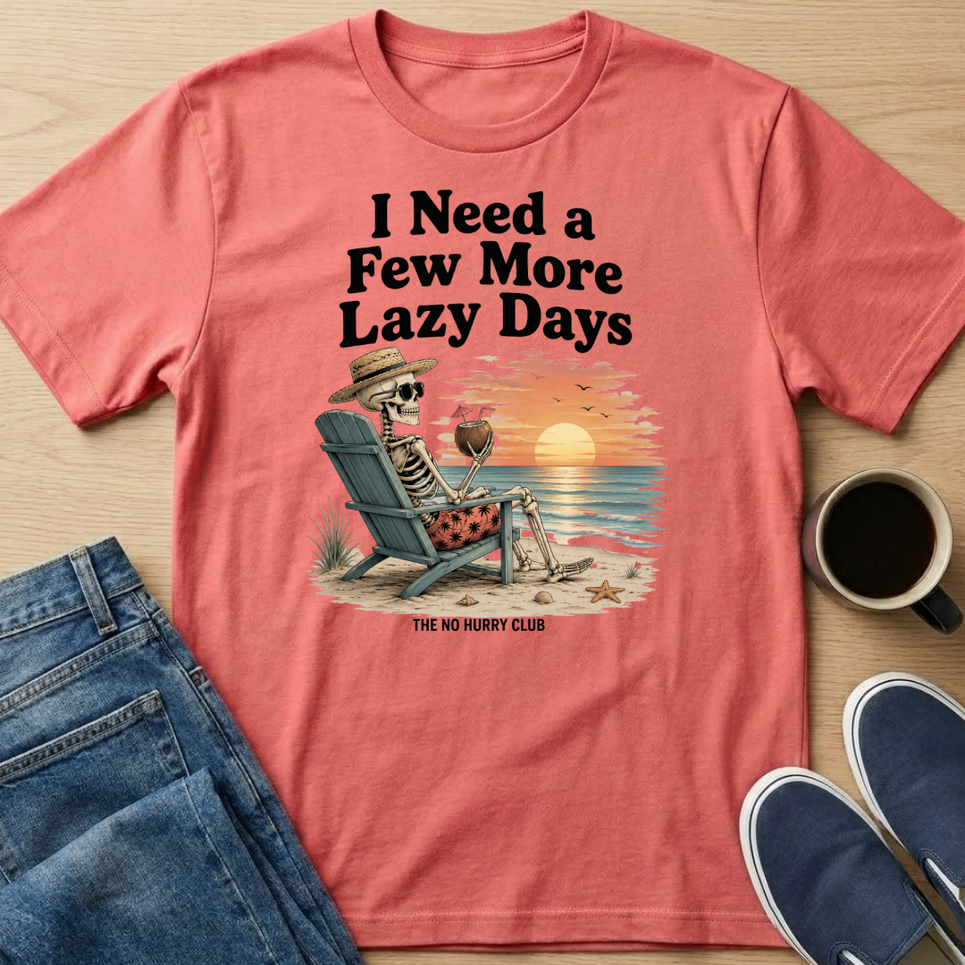 Lazy Days Skelly T-Shirt