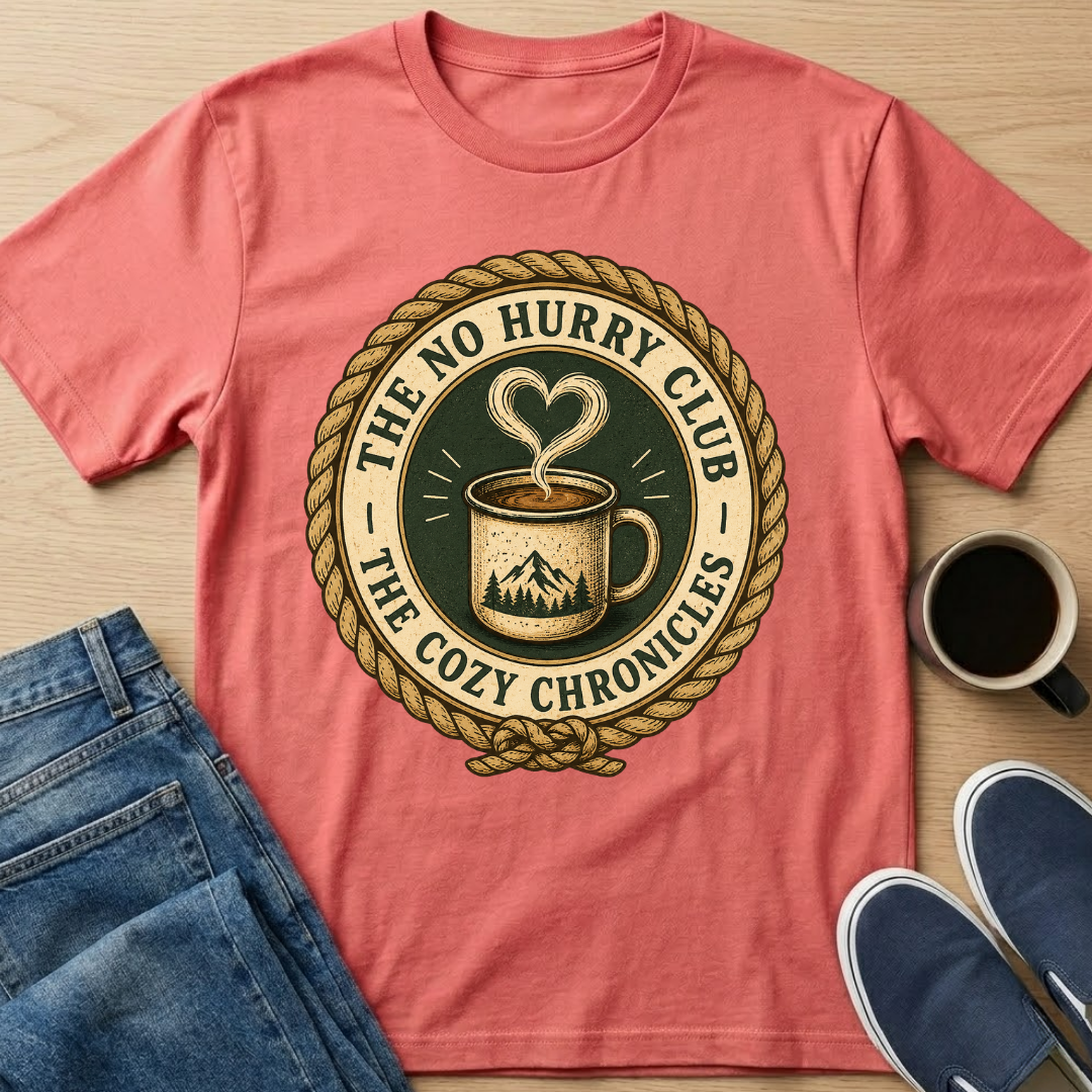 Cozy Chronicles Badge T-Shirt