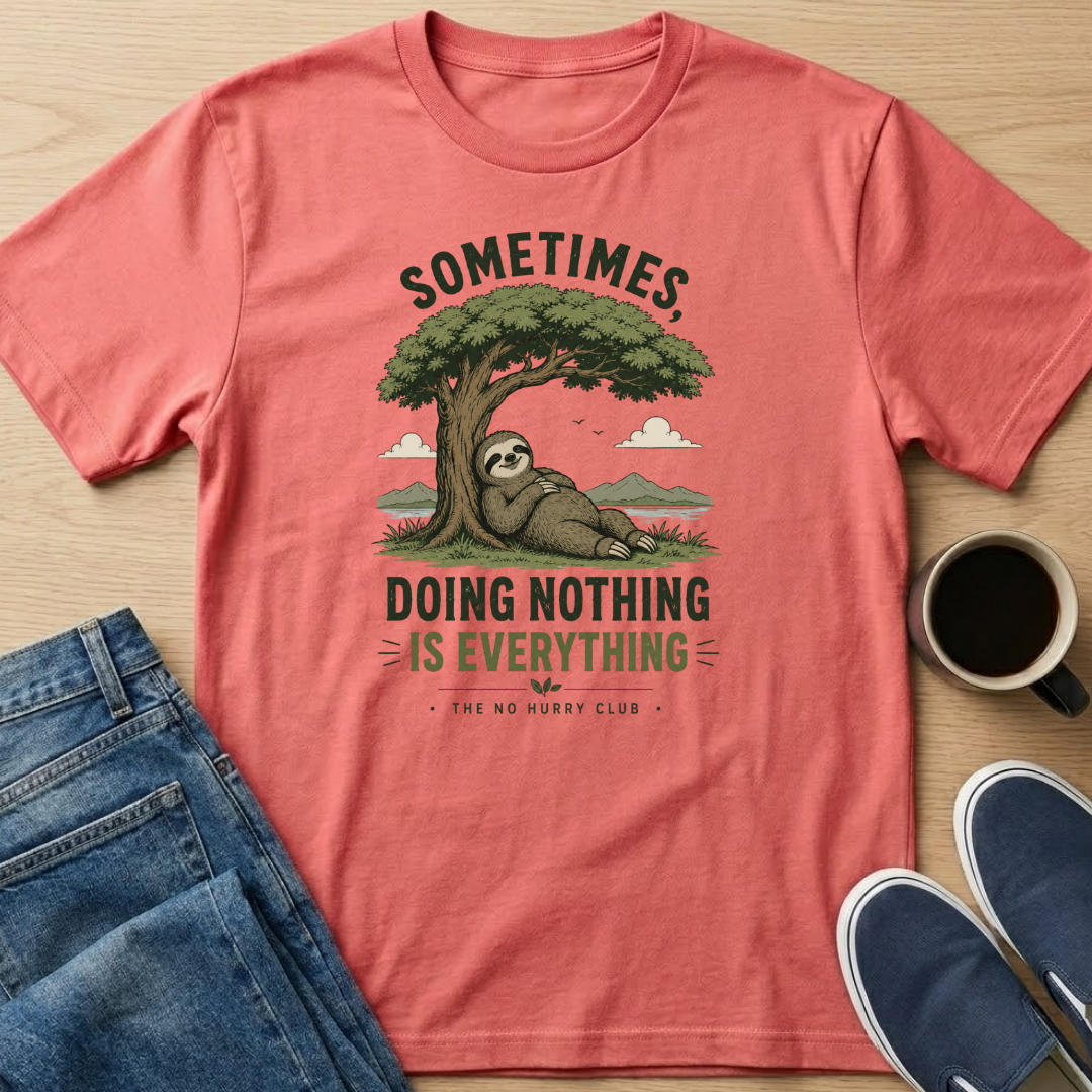 Sometimes, Doing Nothing Sloth T-Shirt