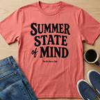 Summer State Of Mind Text T-Shirt