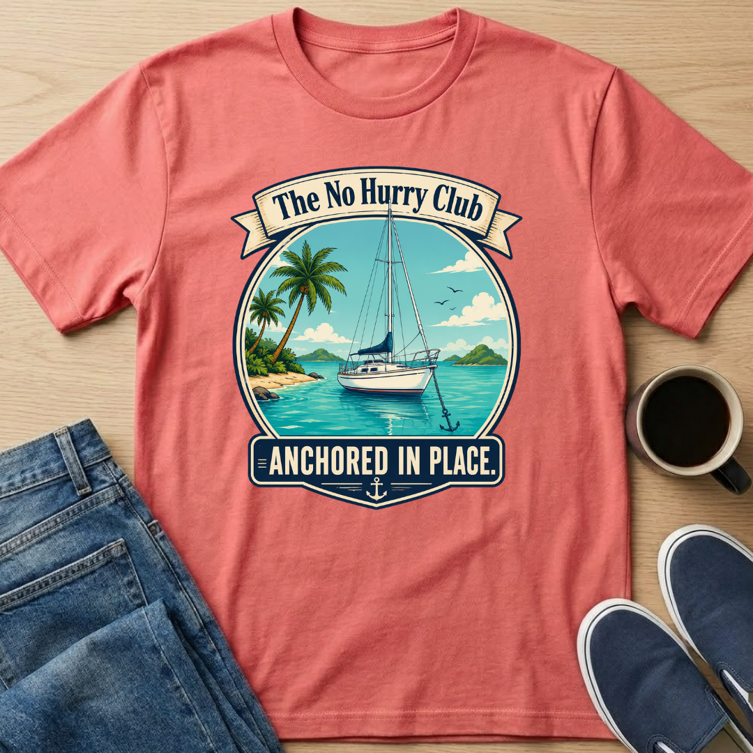 Anchored in Place Sailboat T-Shirt