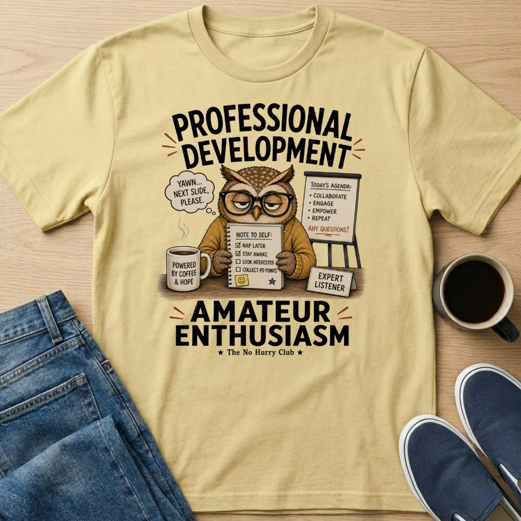 Amateur Enthusiasm Owl T-Shirt