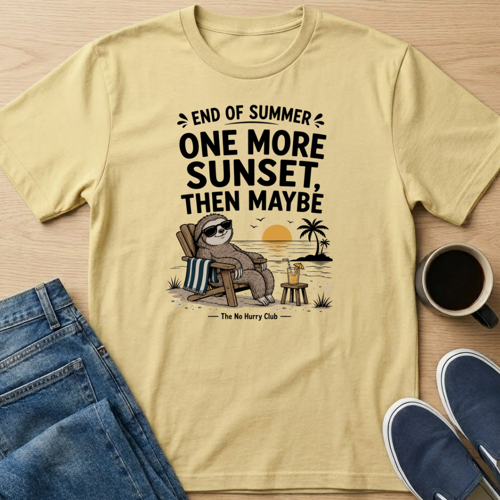 One More Sunset Sloth T-Shirt
