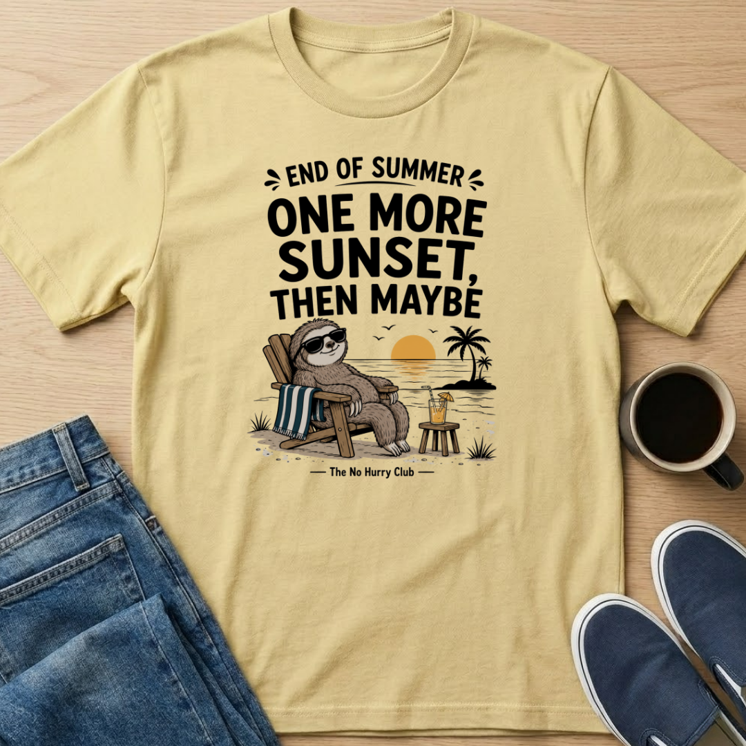 One More Sunset Sloth T-Shirt