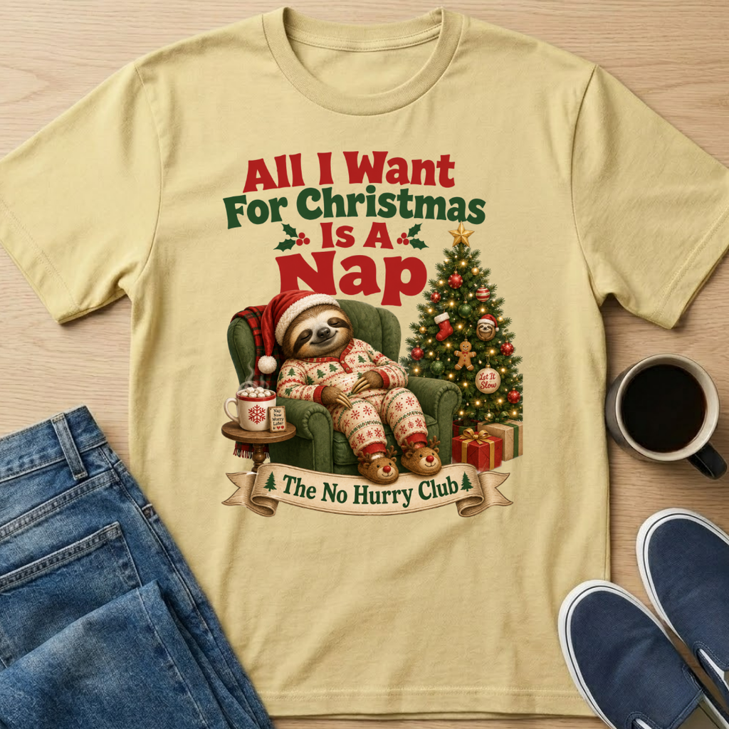 Christmas Nap Sloth T-Shirt