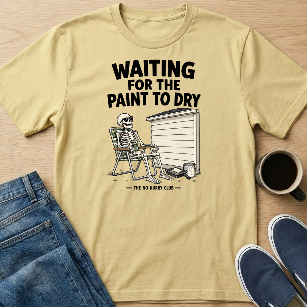 Waiting For The Paint To Dry Skelly T-Shirt