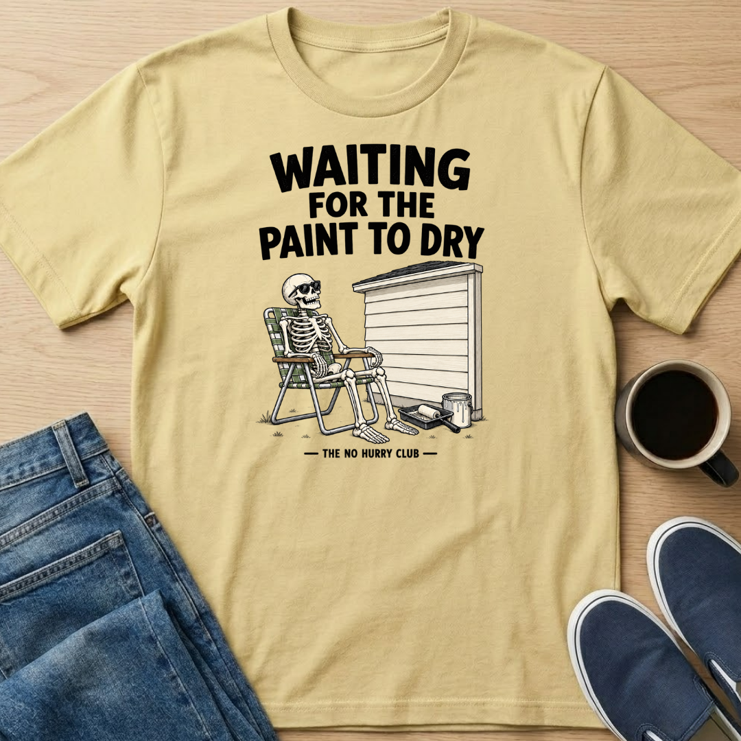 Waiting For The Paint To Dry Skelly T-Shirt
