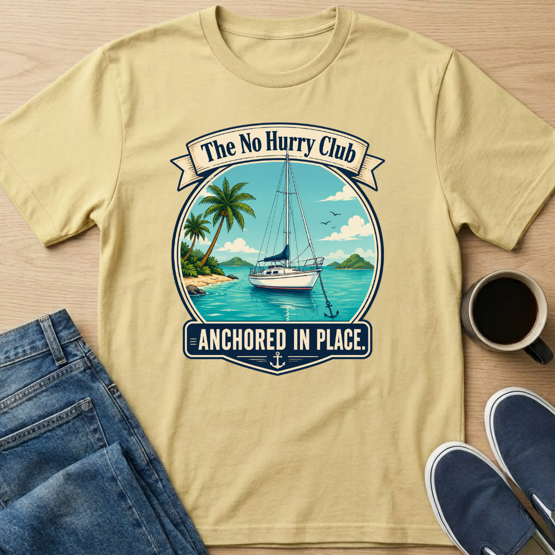 Anchored in Place Sailboat T-Shirt