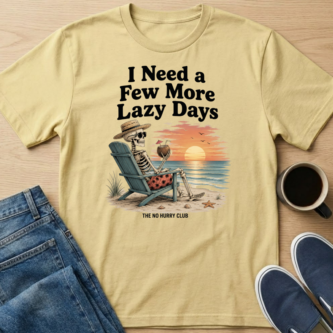 Lazy Days Skelly T-Shirt