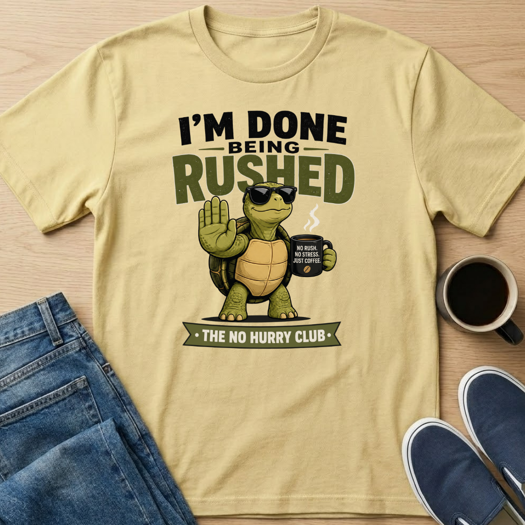 I'm Done Being Rushed T-Shirt