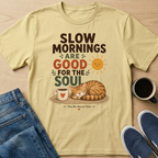 Slow Mornings Cat T-Shirt