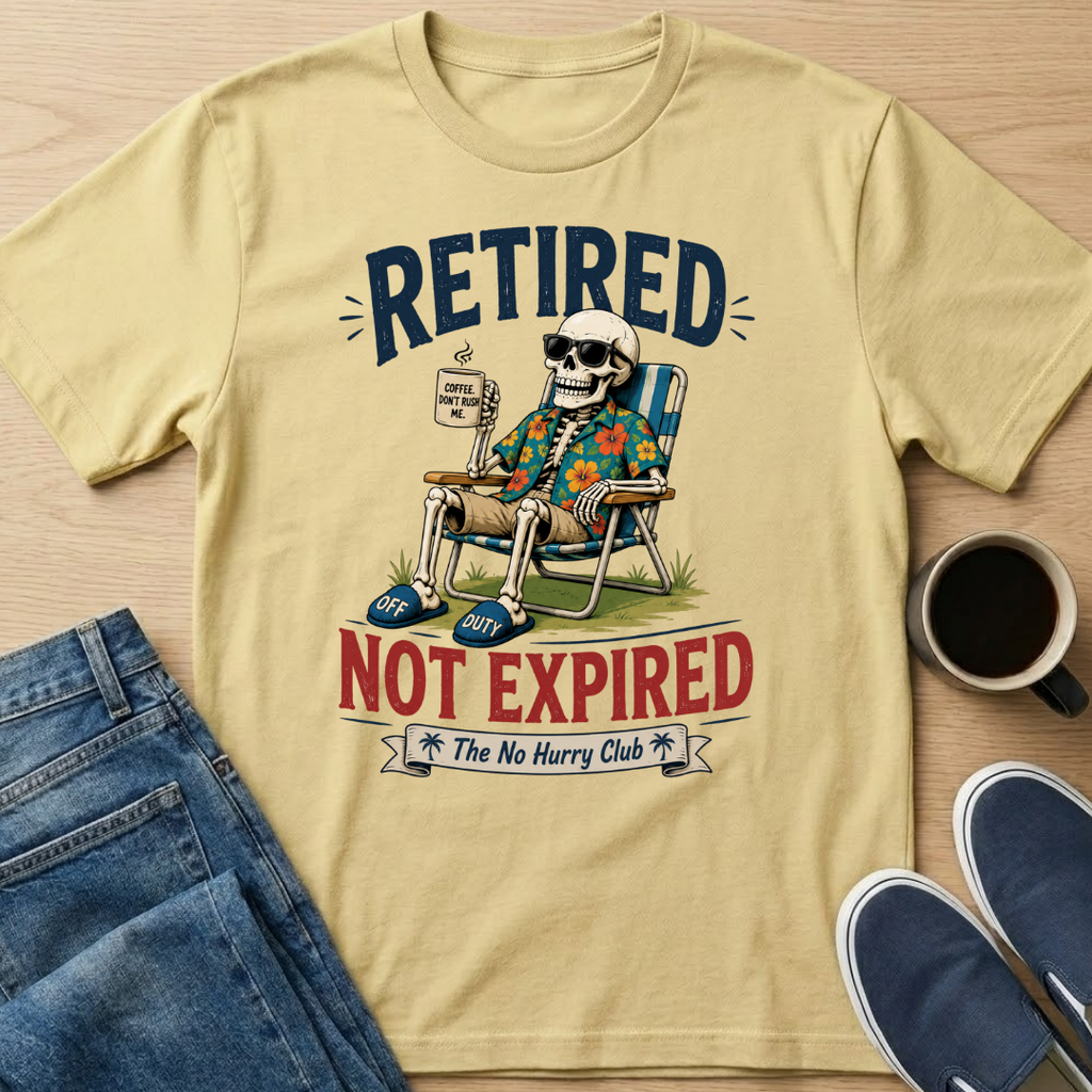 Retired Not Expired Skelly T-Shirt