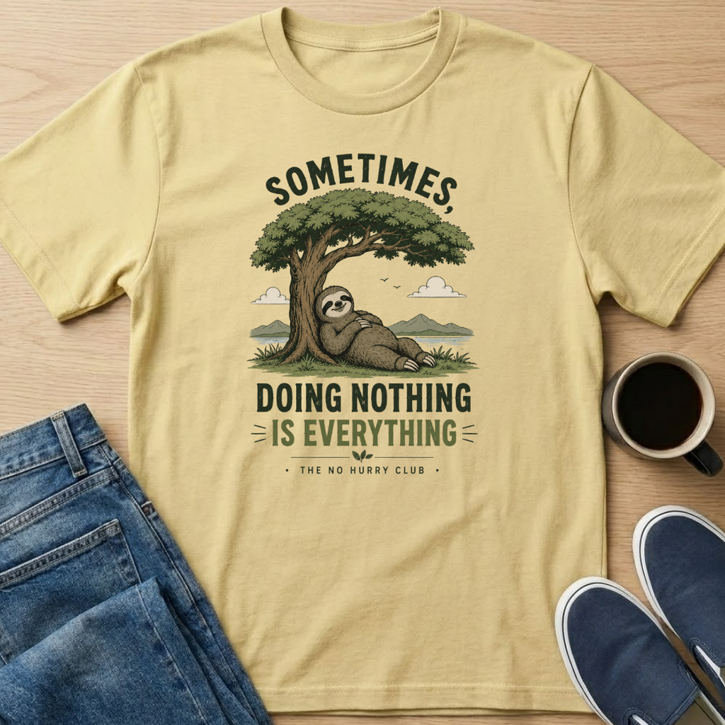 Sometimes, Doing Nothing Sloth T-Shirt