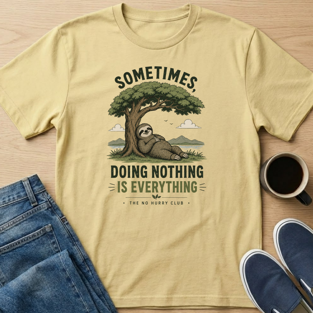 Sometimes, Doing Nothing Sloth T-Shirt