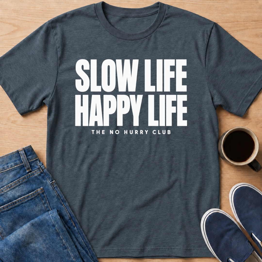 Happy Life White T-Shirt