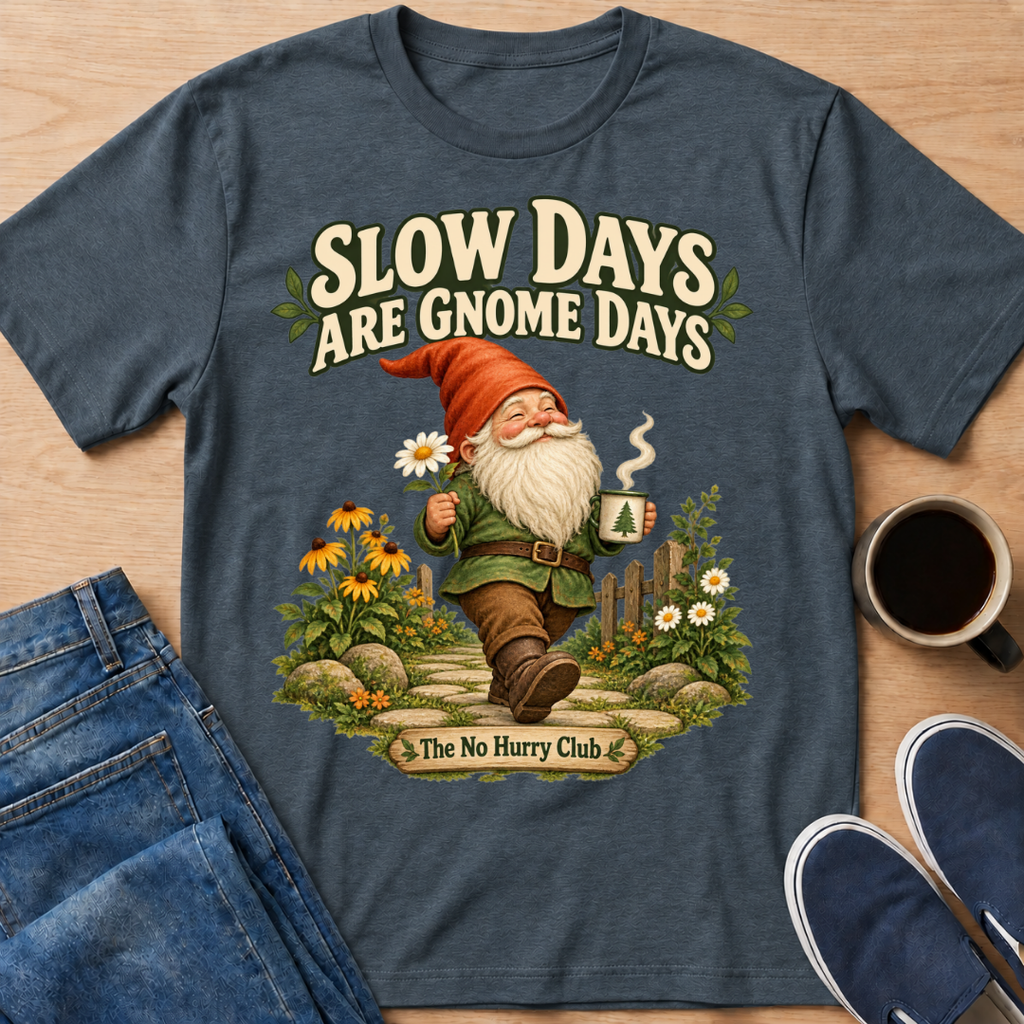 Slow Days Gnome T-Shirt