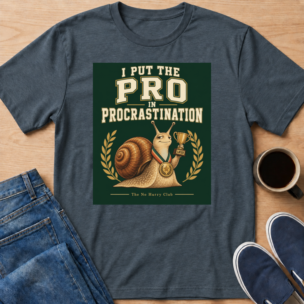 Procrastination Snail T-Shirt