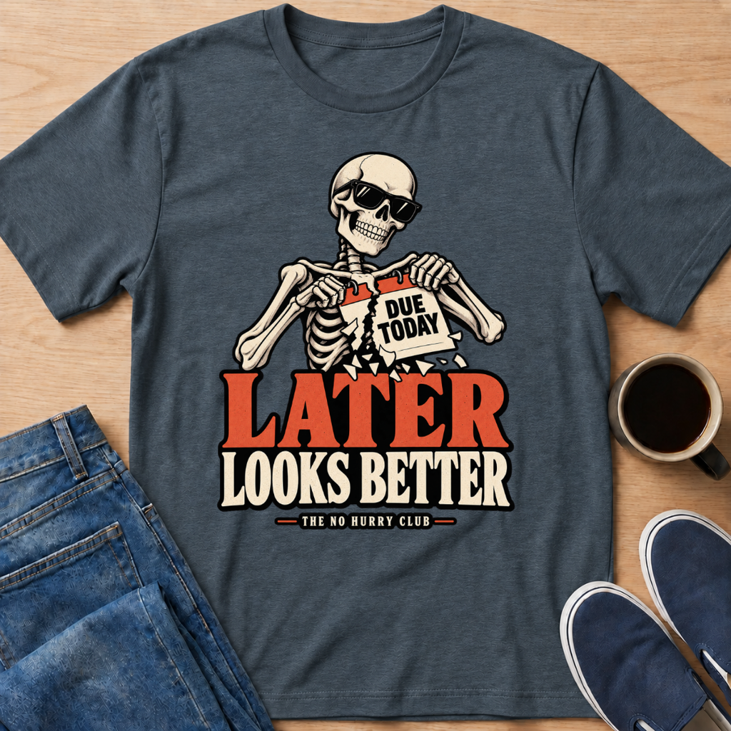 Later Works Better T-Shirt
