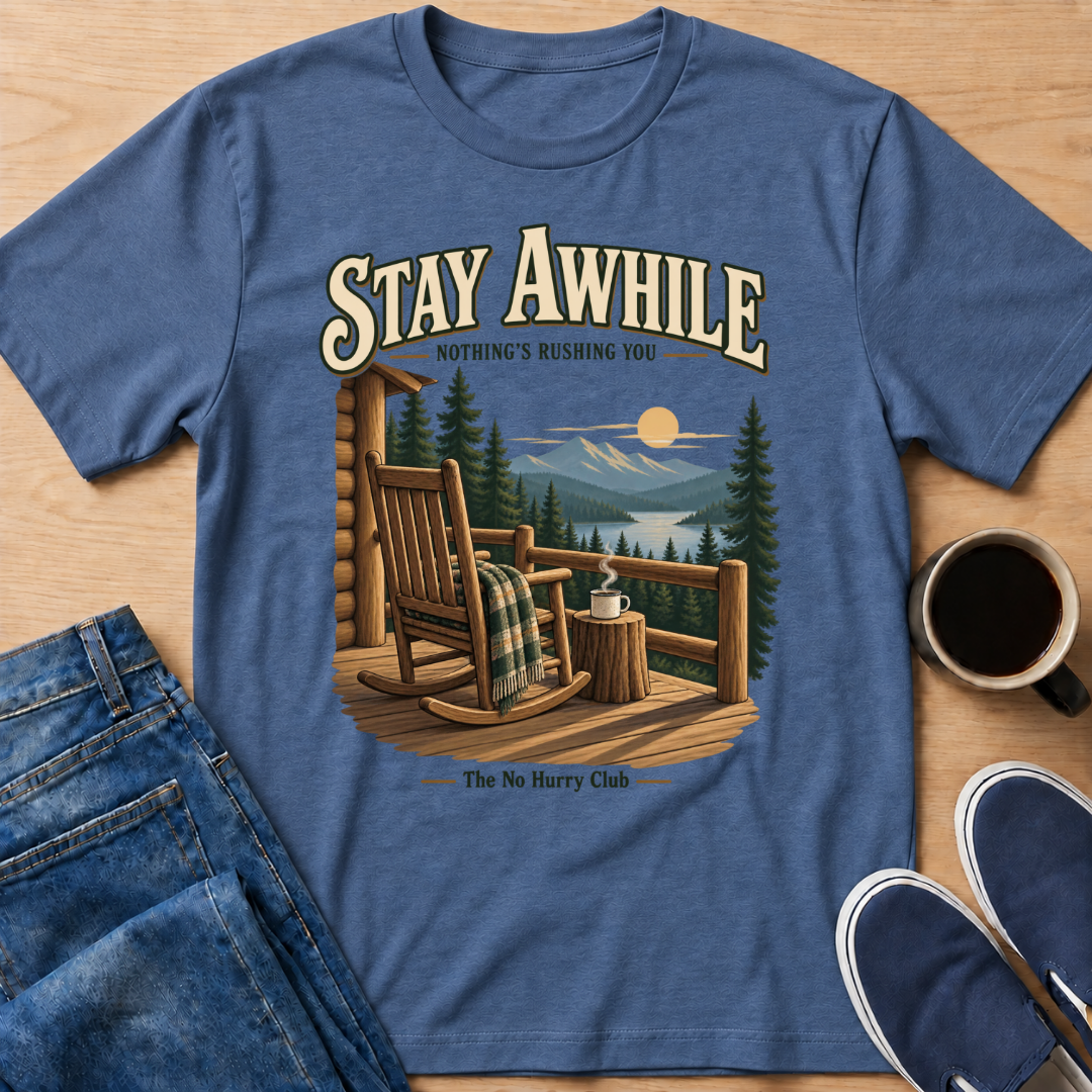 Stay Awhile Cabin T-Shirt