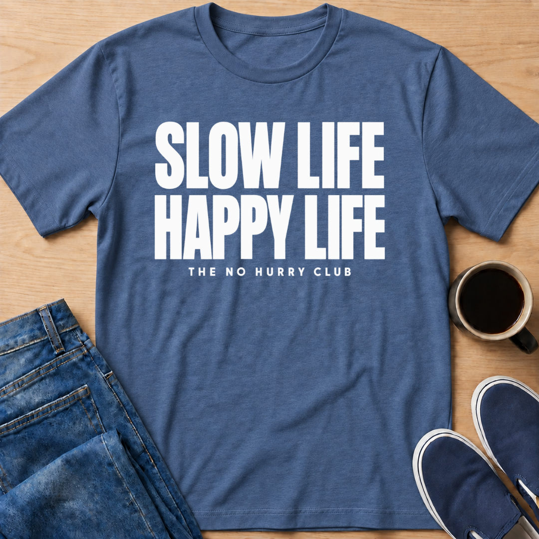 Happy Life White T-Shirt