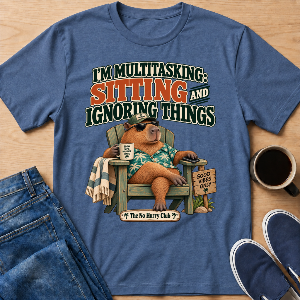 Multitasking Capybara T-Shirt