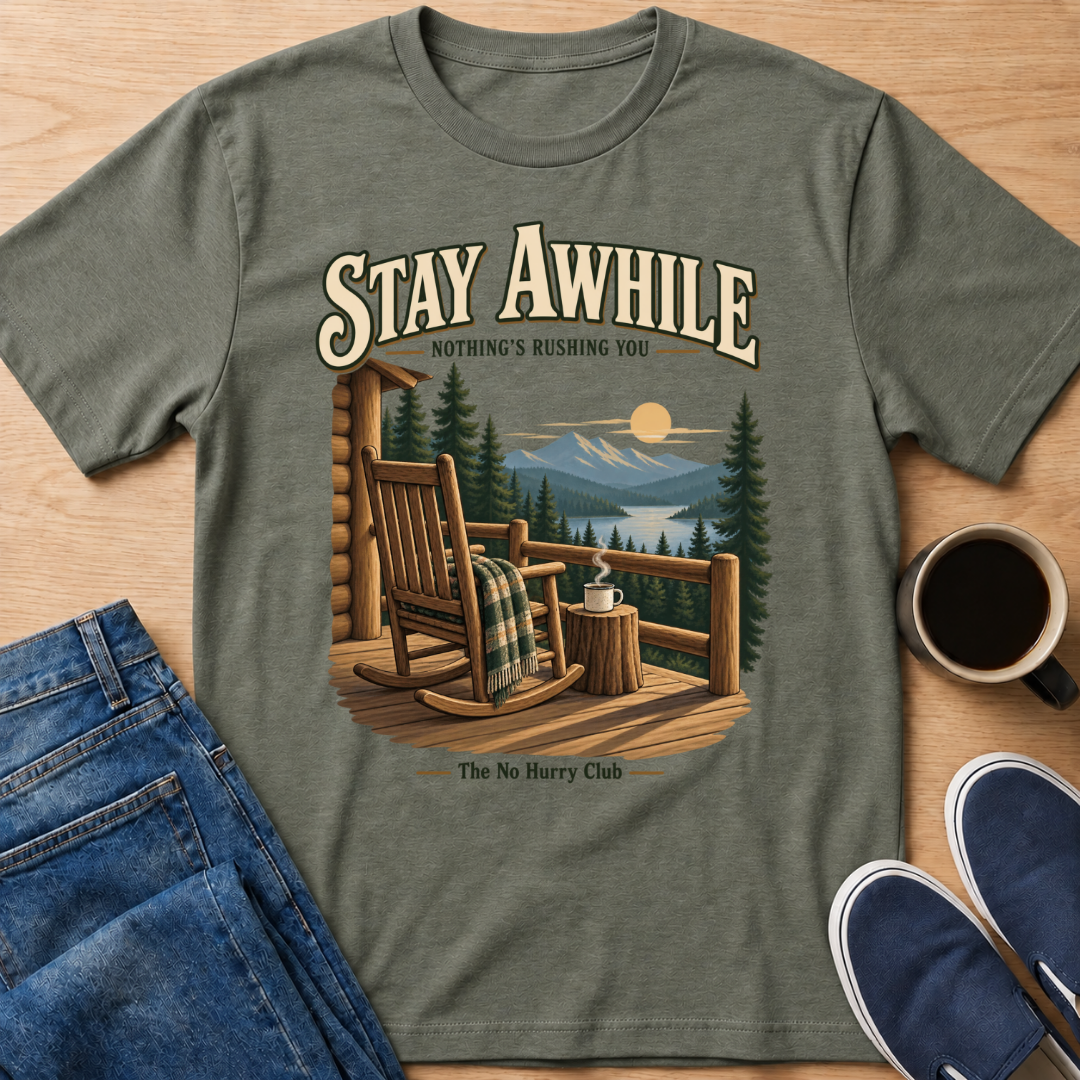 Stay Awhile Cabin T-Shirt