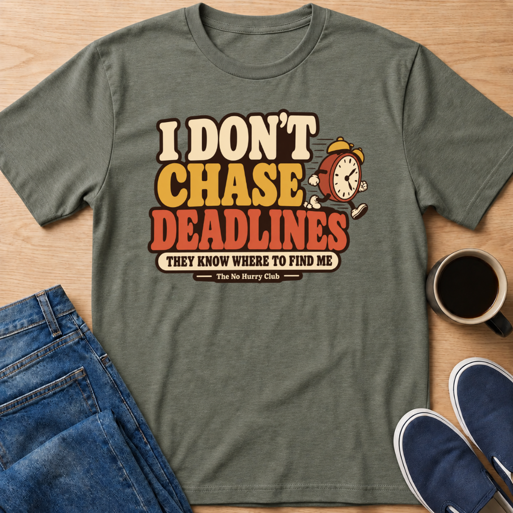 I Don't Chase Deadlines T-Shirt