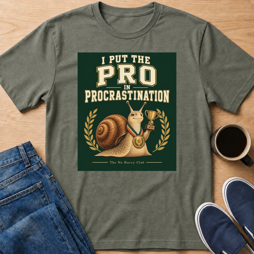Procrastination Snail T-Shirt