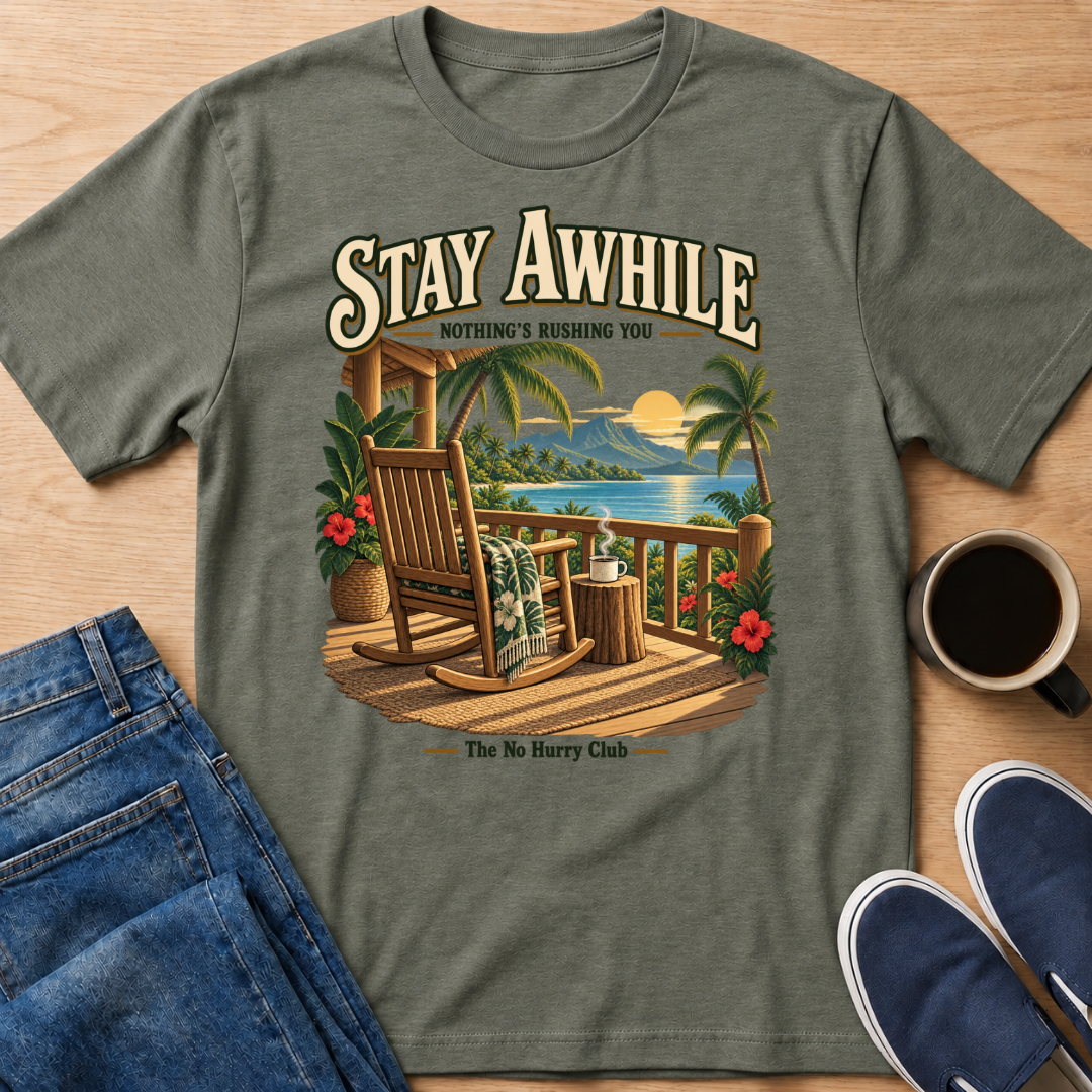 Lanai Stay Awhile T-Shirt