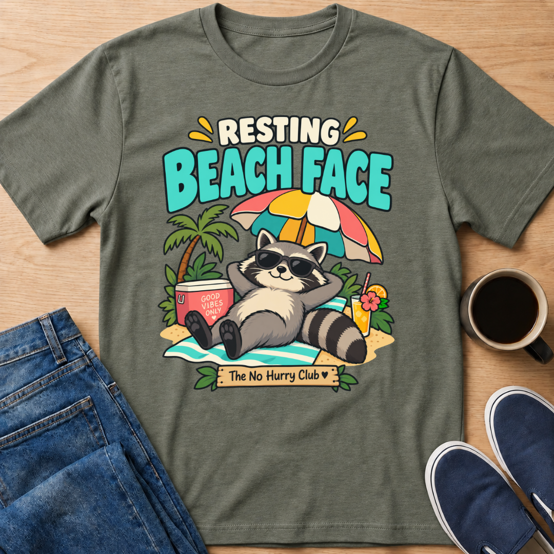 Resting Beach Face T-Shirt