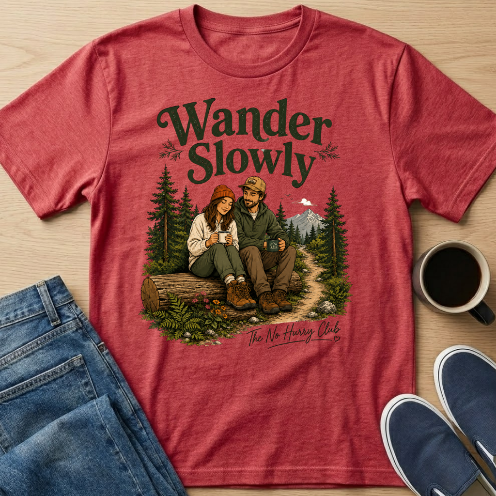 Wander Slowly Couple T-Shirt