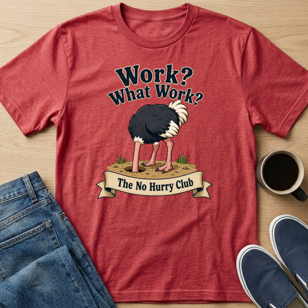 Work? Ostrich T-Shirt