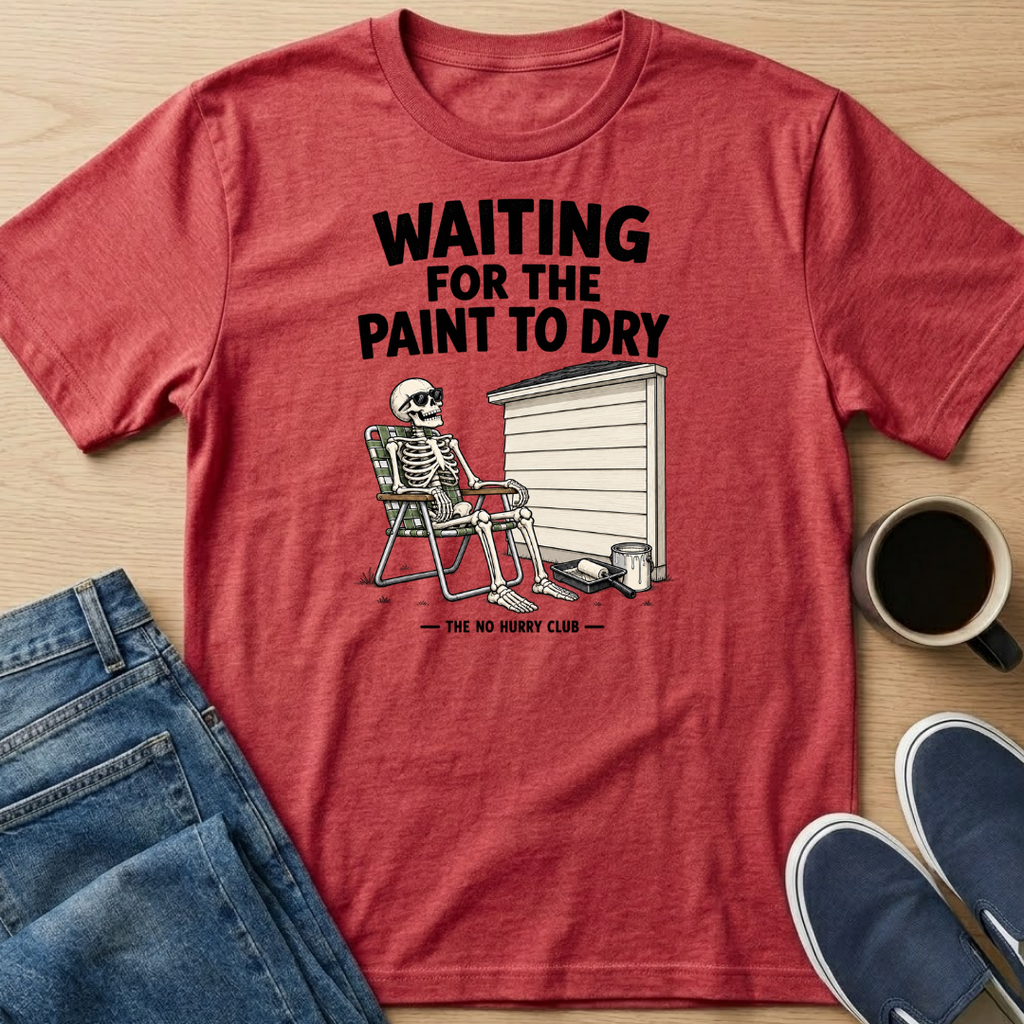 Waiting For The Paint To Dry Skelly T-Shirt