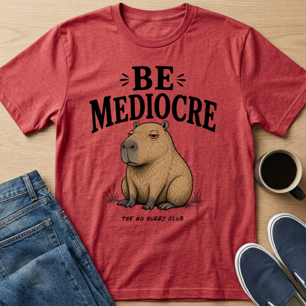 Be Mediocre Capybara T-Shirt