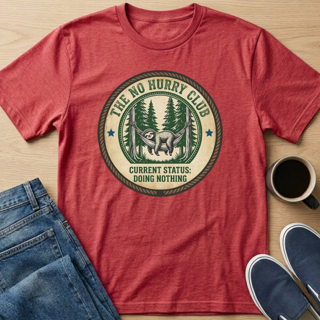 Doing Nothing Sloth T-Shirt
