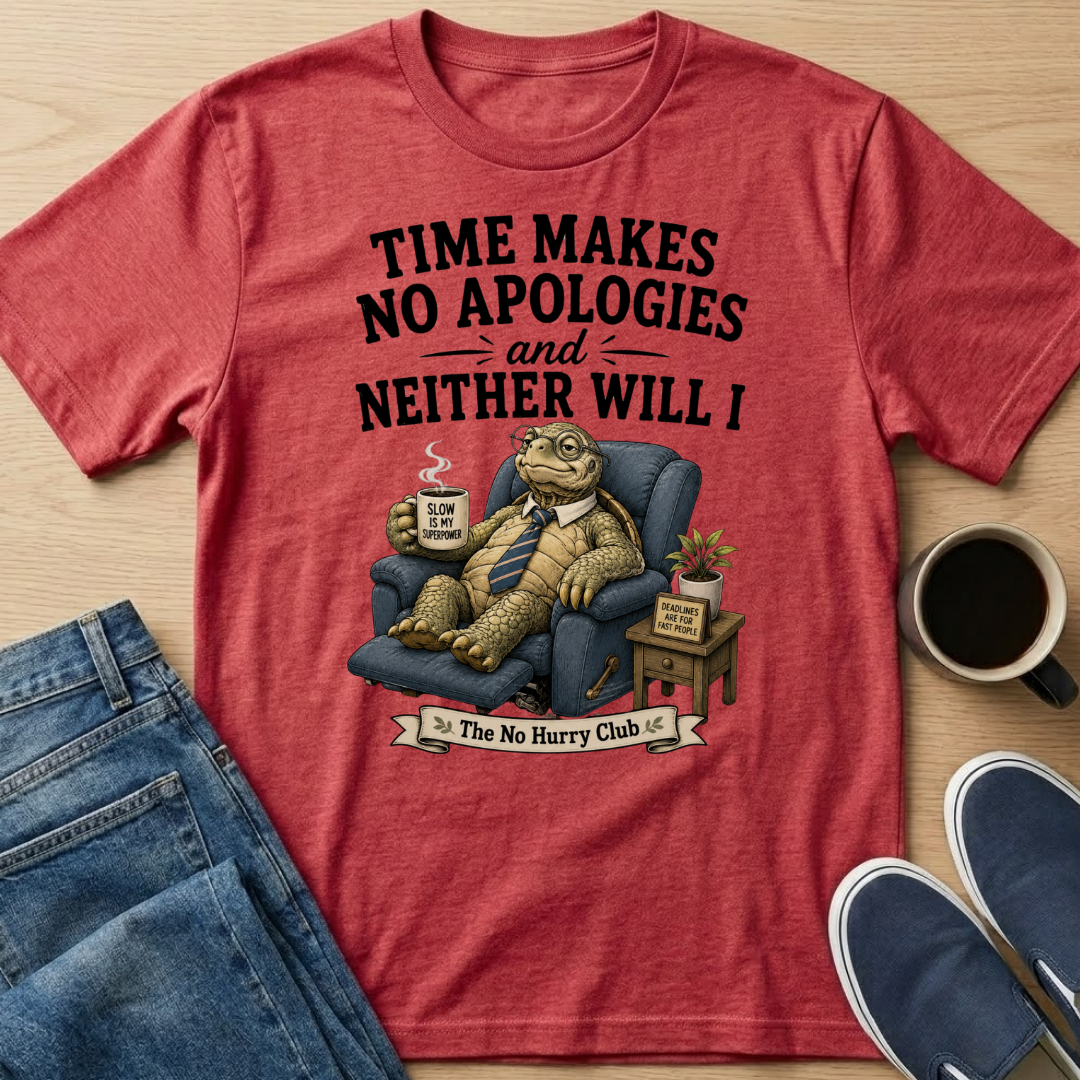 Time Makes No Apologies Turtle T-Shirt