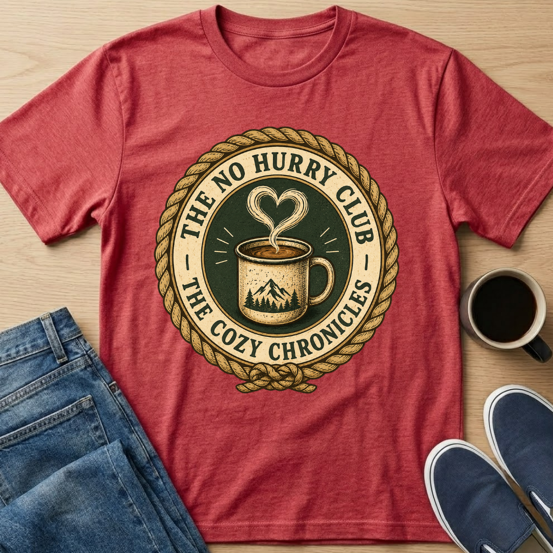 Cozy Chronicles Badge T-Shirt