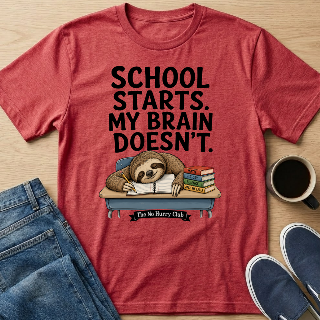 School Starts Sloth T-Shirt