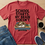 School Starts Sloth T-Shirt