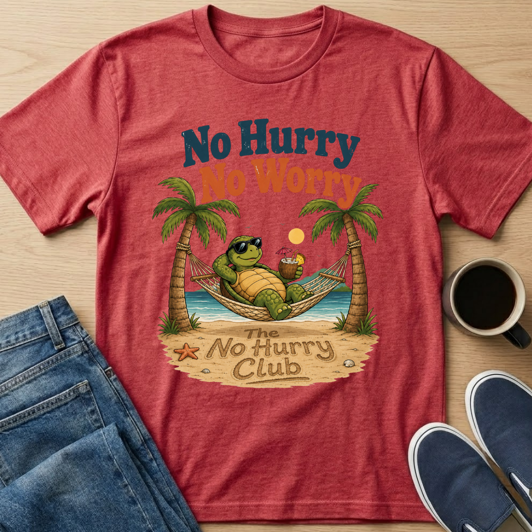 No Hurry No Worry Hammock T-Shirt
